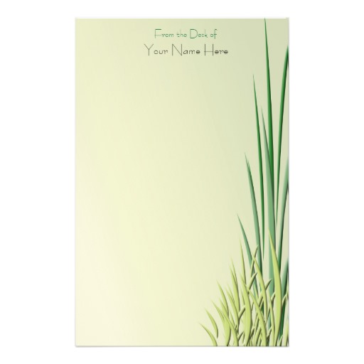 Green Stationery Border Designs