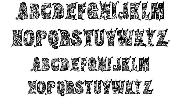 Gypsy Hippie Lettering Fonts