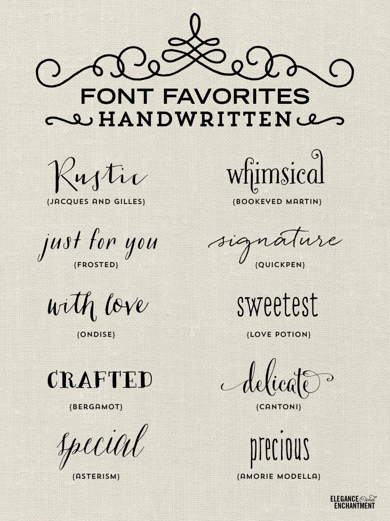 7 Photos of Typography Handwritten Fonts