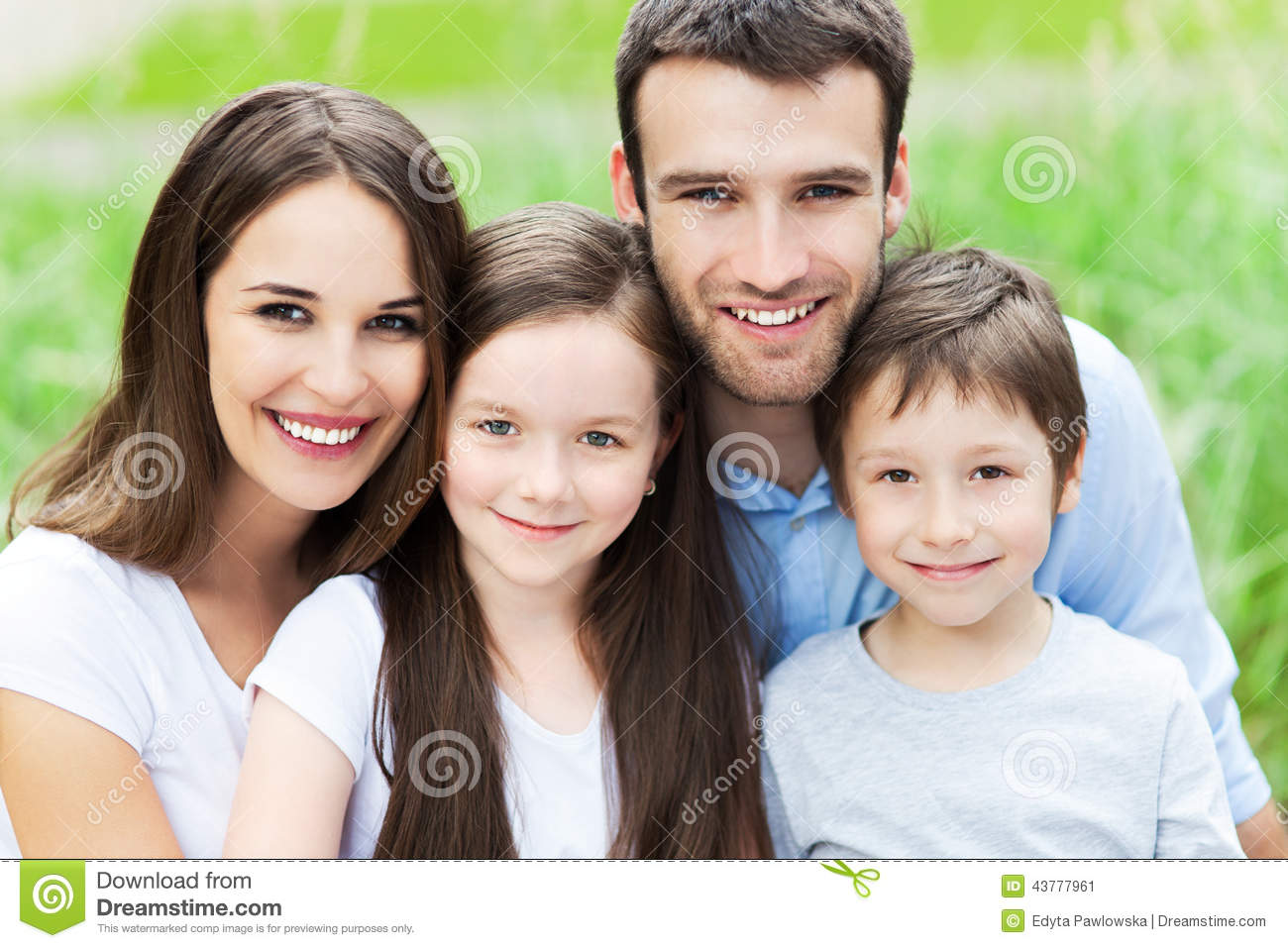Happy Family of Four