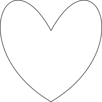 Heart Outline Clip Art Free