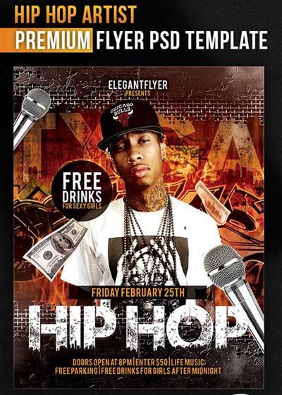 Hip Hop Artist Flyer