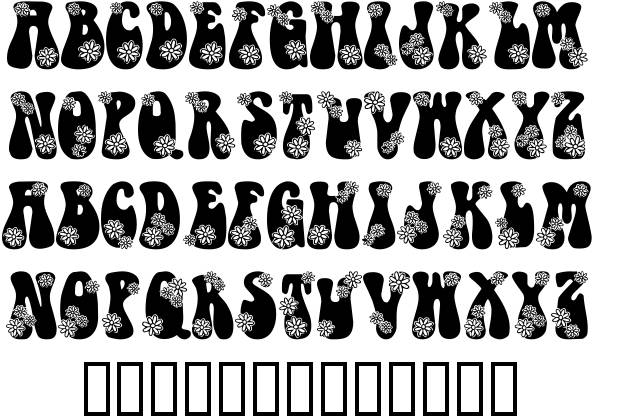 11 Hippie Font Alphabet Images