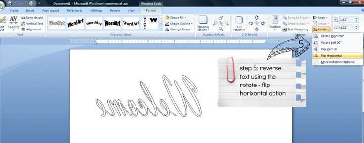 How to Flip Text in Microsoft Word
