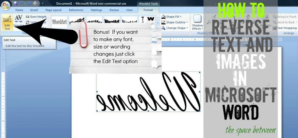 How to Reverse Text in Microsoft Word