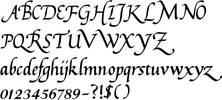 Humanist Calligraphy Font Humanist Calligraphy Font
