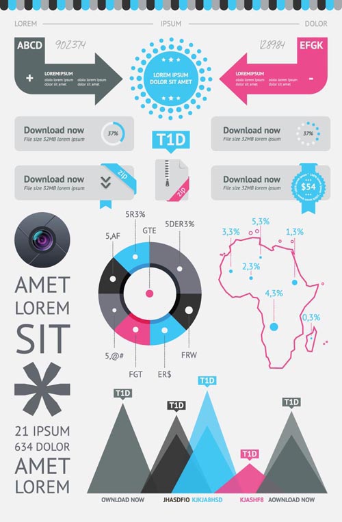 14 Infographic Vector Elements Images