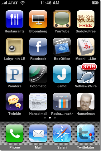 iPhone 5S Home Screen Icons
