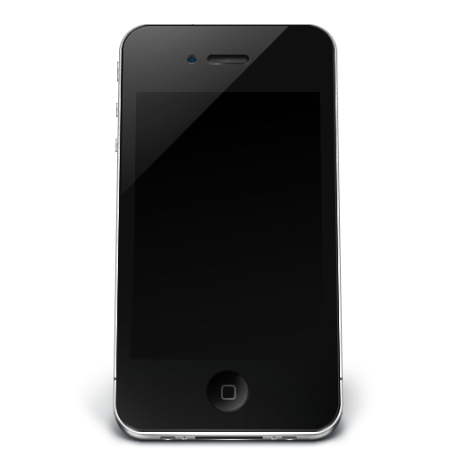 iPhone Phone Icon Black
