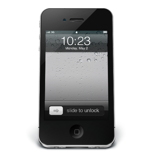 iPhone Phone Icon Black