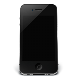 iPhone Phone Icon Black