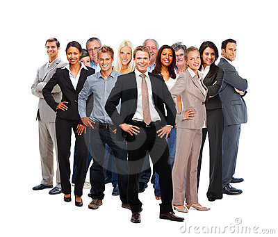 Large Group Business People