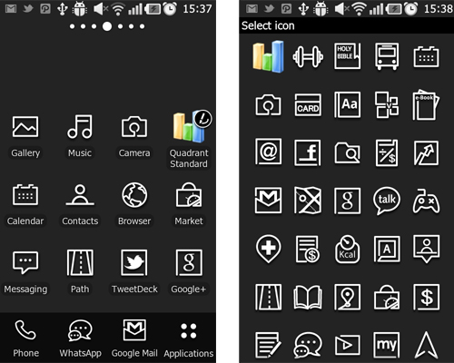 LG Android Phone Icons