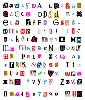 Magazine Cut Out Font Magazine Cut Out Font