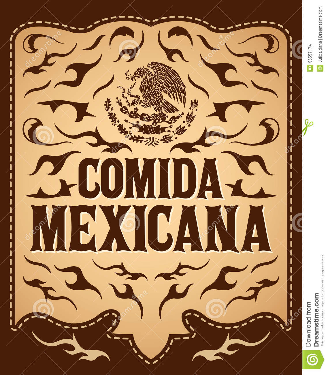 Mexican Restaurant Menu in Spanish