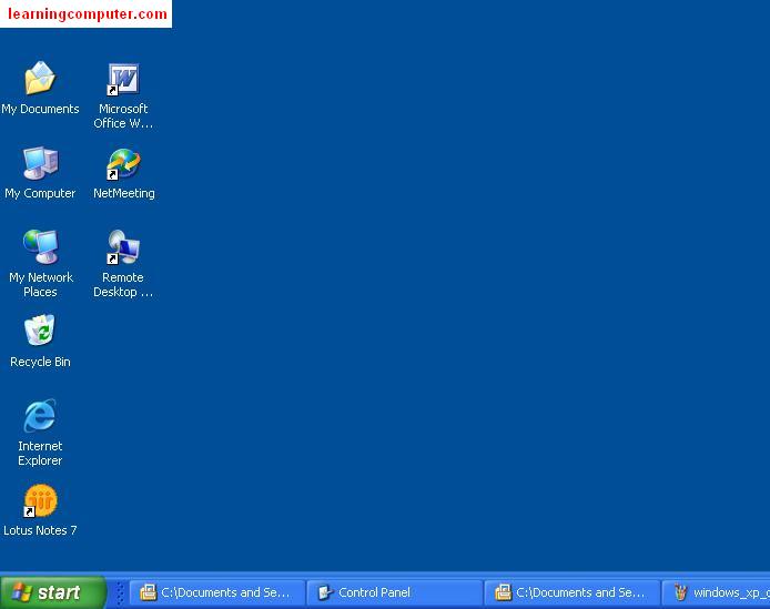 Microsoft Windows XP Desktop