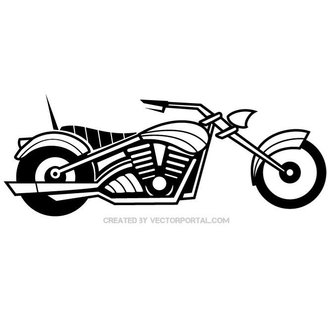 Motorcycle Vector Art