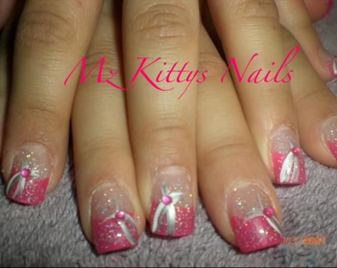 Nail Designs with Pink Tips Nail Designs with Pink Tips