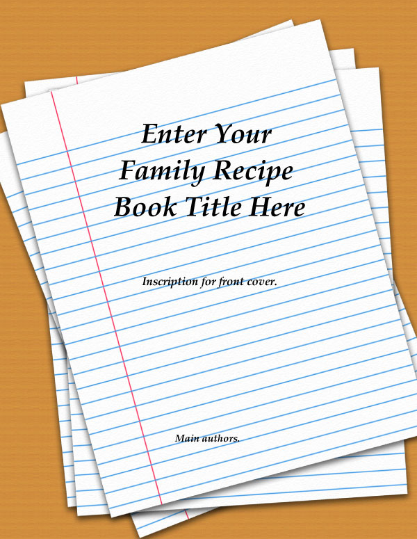 Notebook Cover Page Template