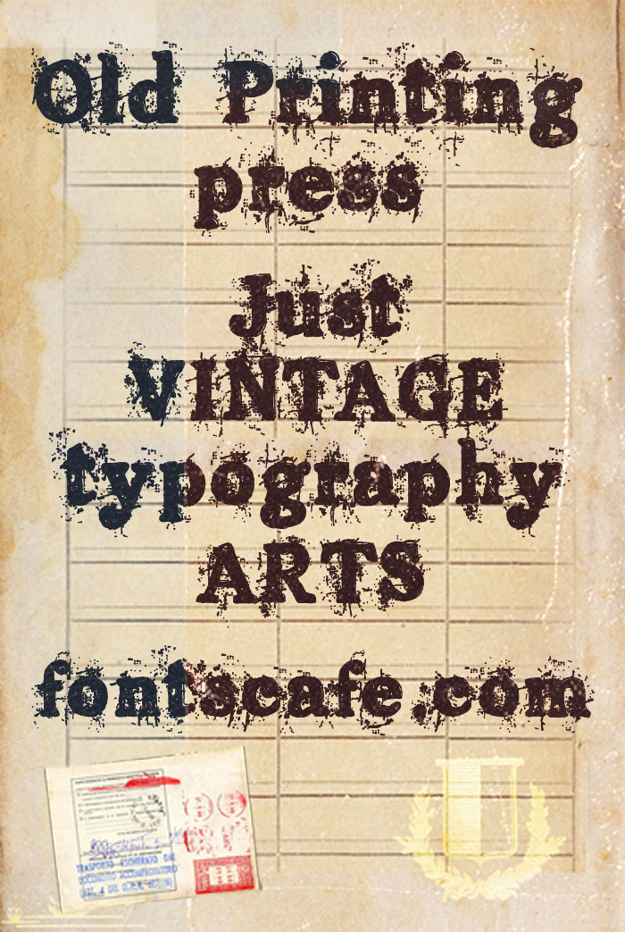 Old Printing Press Font