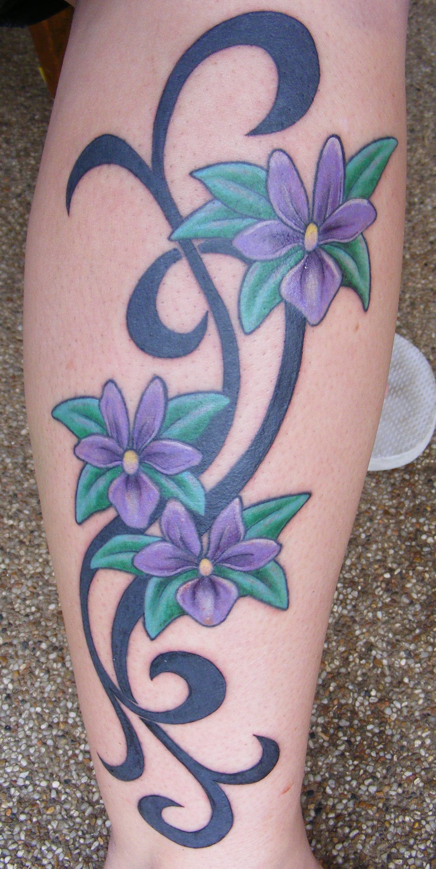 Orchids Flowers Tattoo Design