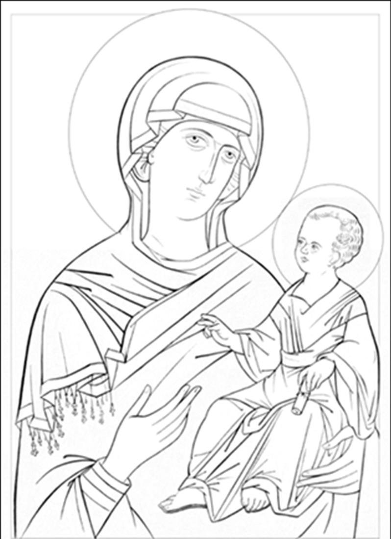 Orthodox Icons Coloring Pages Orthodox Icons Coloring Pages