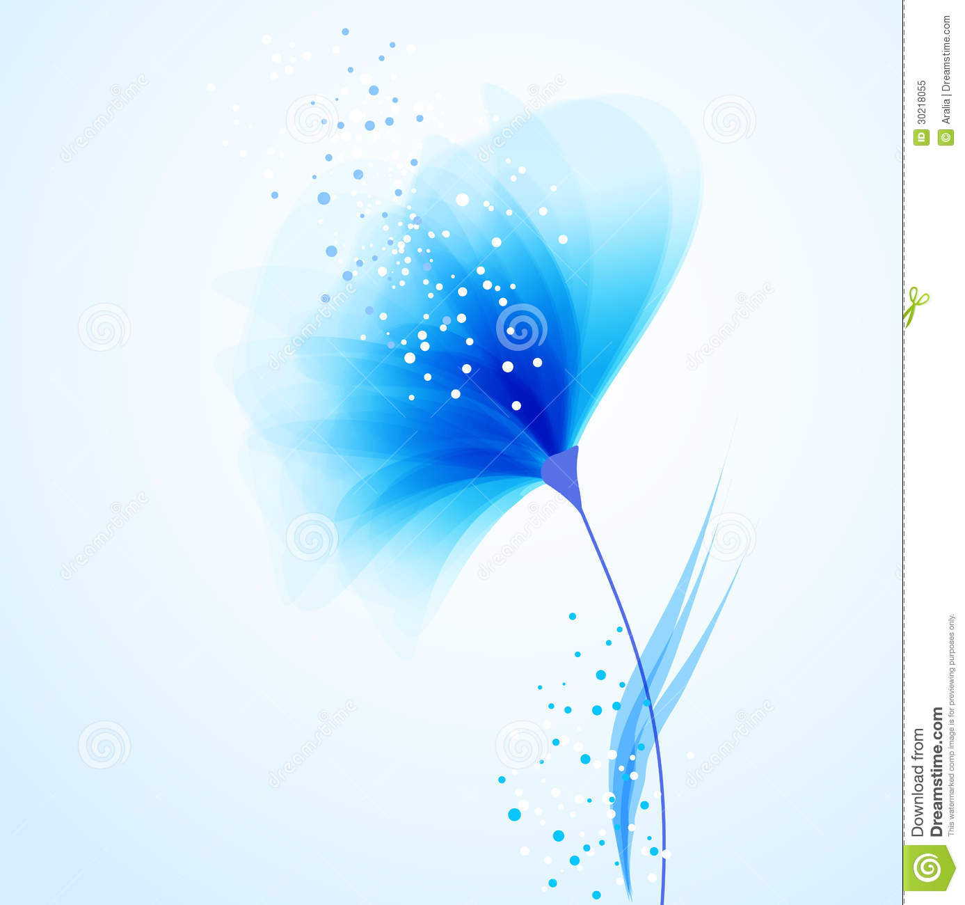 Pastel Blue Flower
