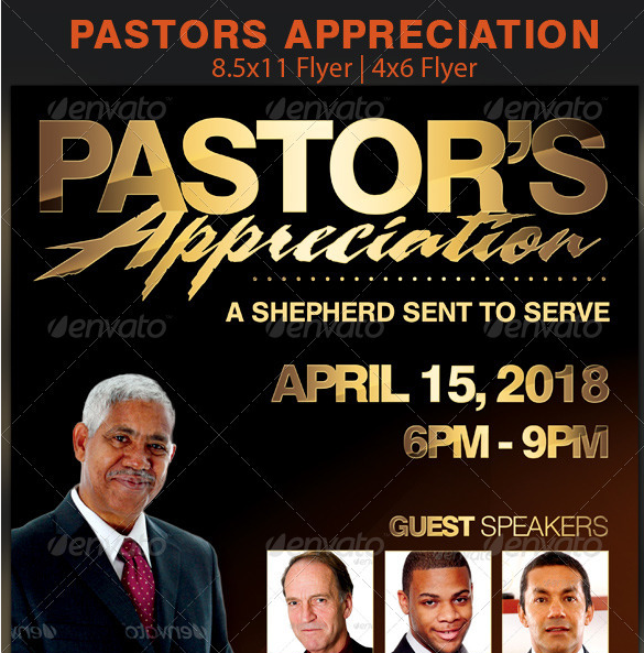 Pastors Anniversary Church Flyer Template Free