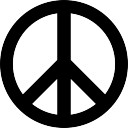 Peace Sign Stencil