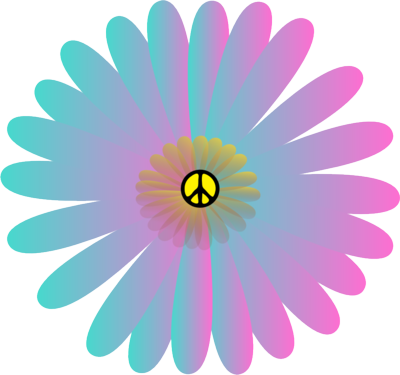 Peace Sign with Flowers Peace Sign with Flowers