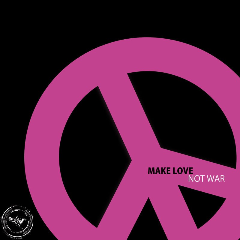 Pink and Purple Peace Sign