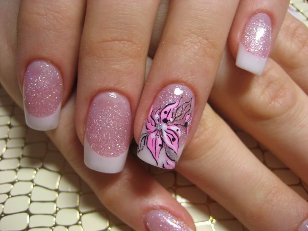 Pink Nail Art Design