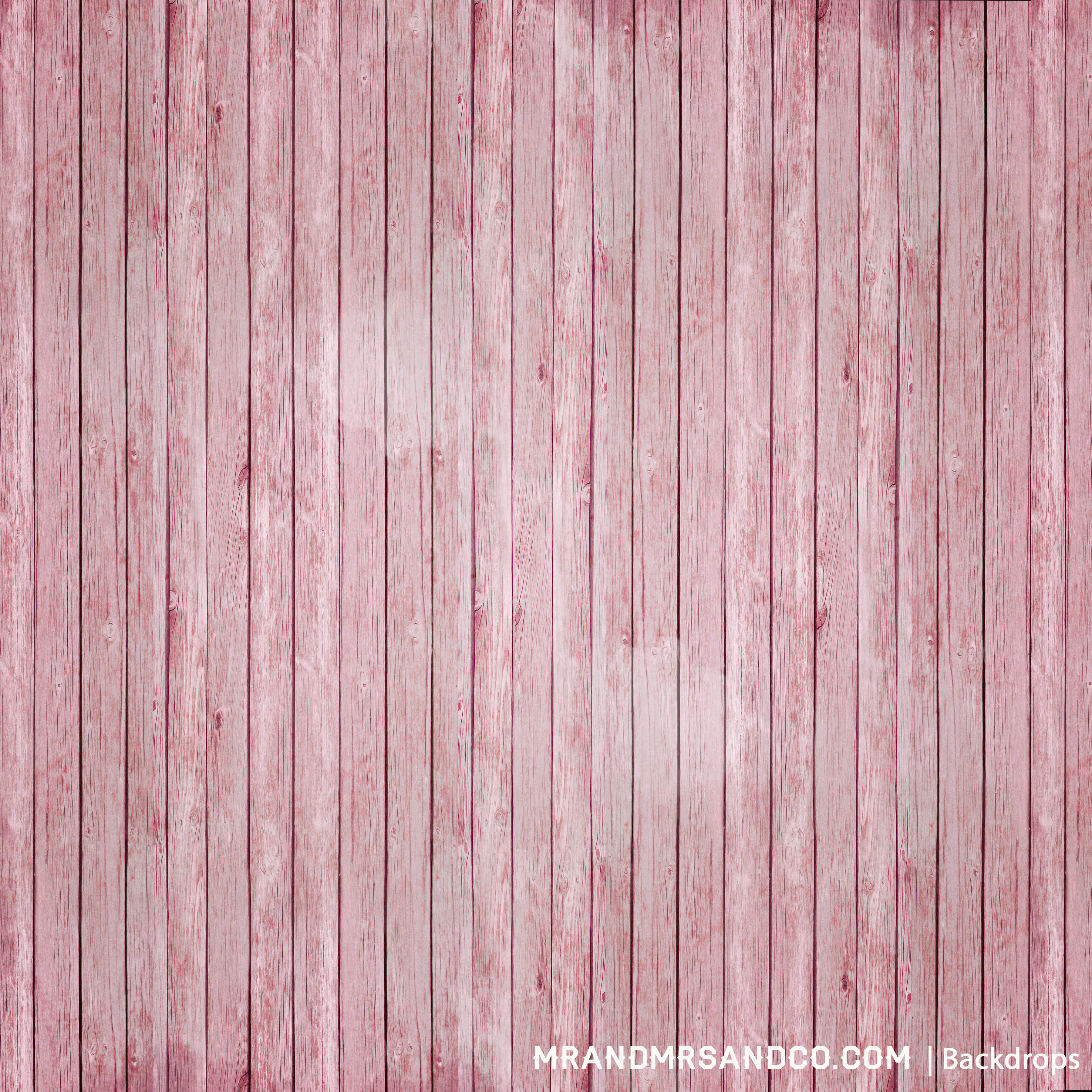 Pink Wood Backdrop with Floor