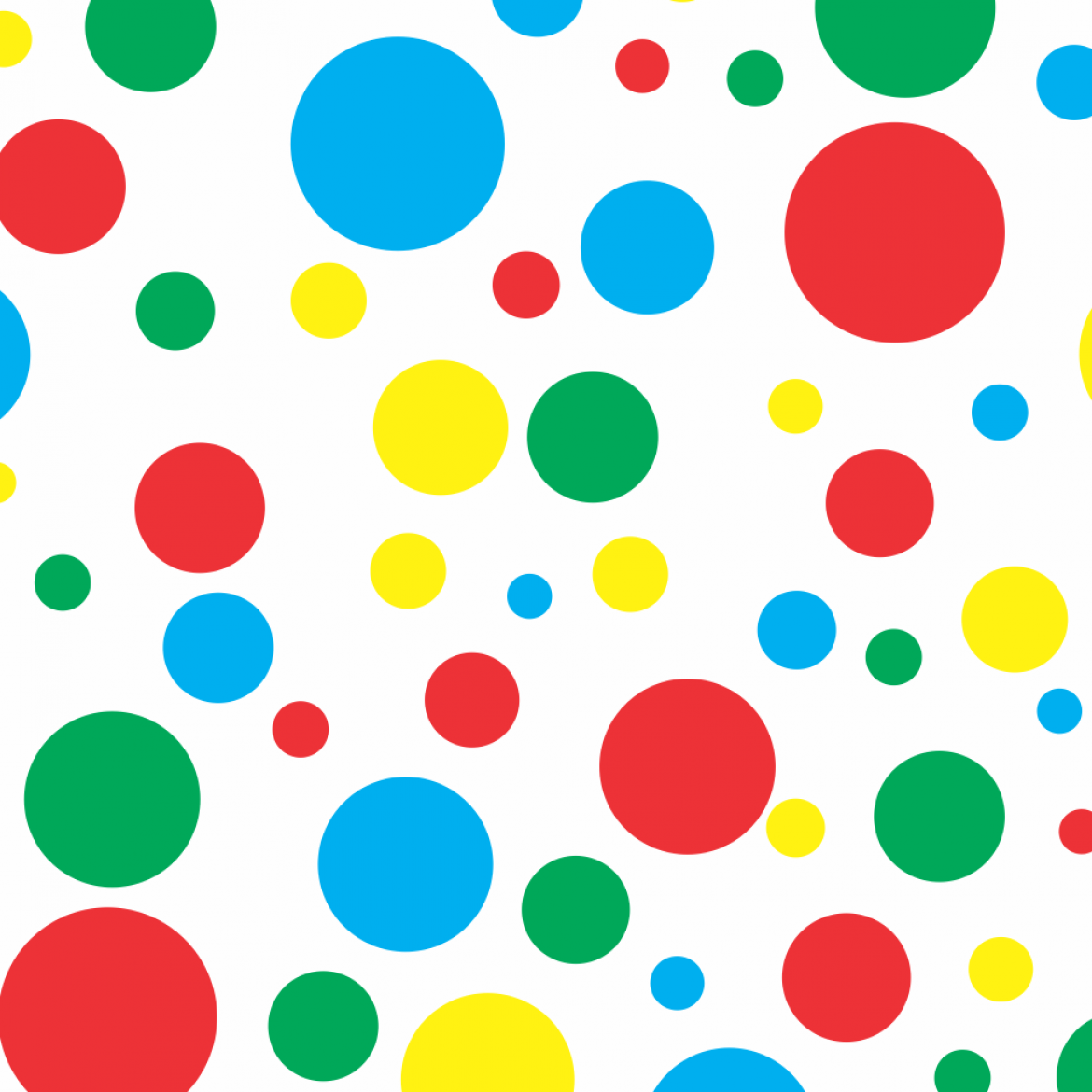 Polka Dot Border Primary Colors