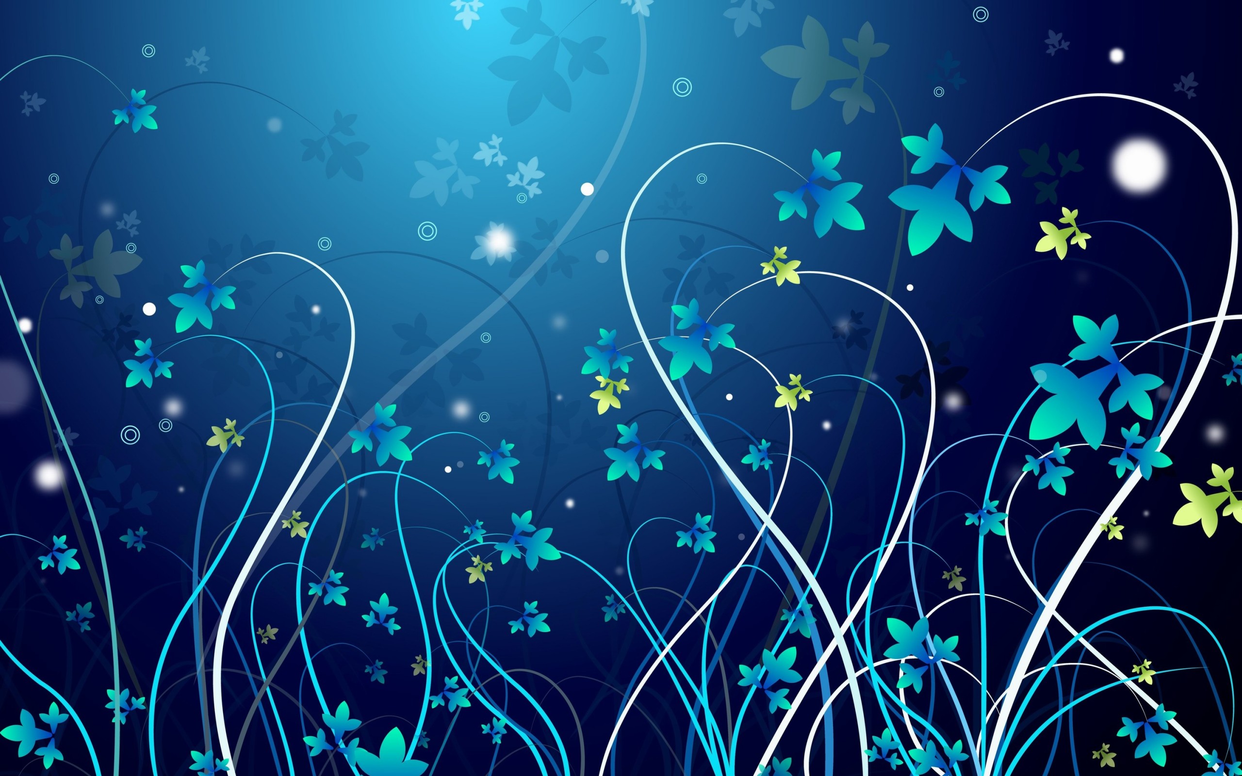 Pretty Blue Flowers Desktop Background Free