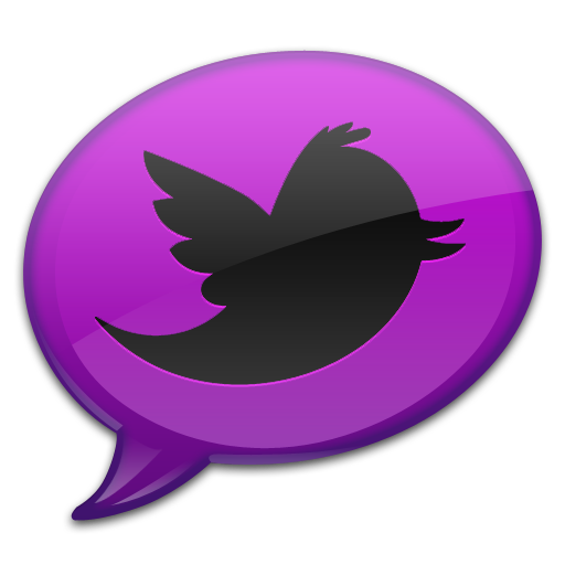 Purple Twitter Icon