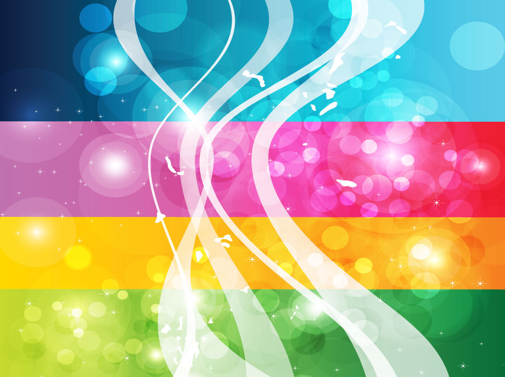 Rainbow Swirl Background Design
