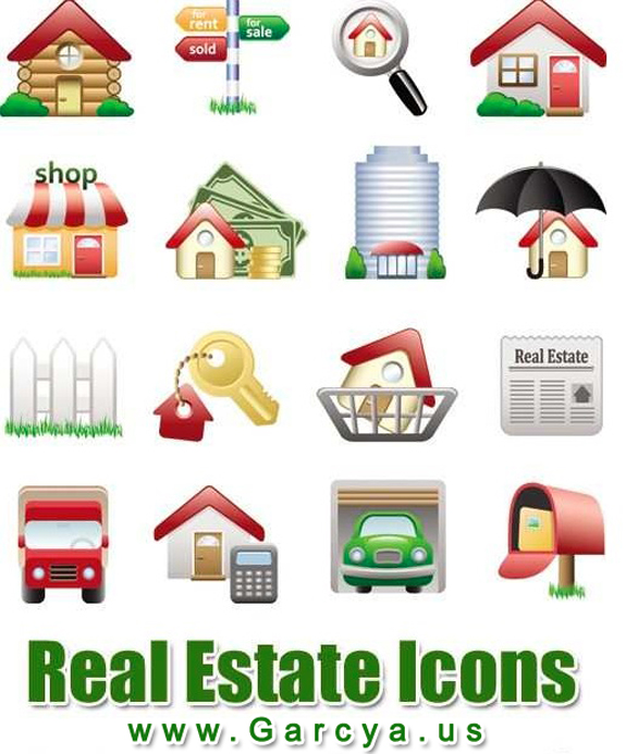 Real Estate Vector Graphic Icons