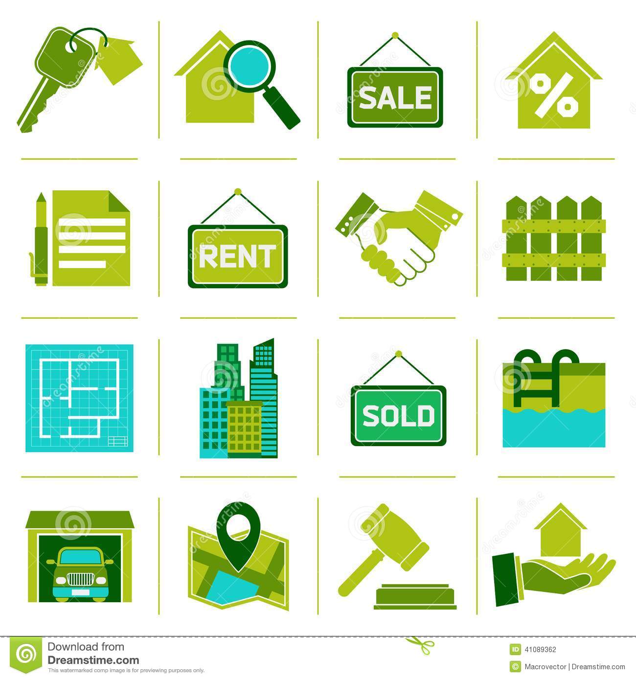 Real Estate Vector Icons