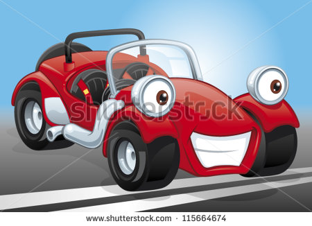 Red Cartoon Car