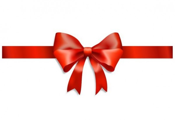 Red Ribbon Bow Vector