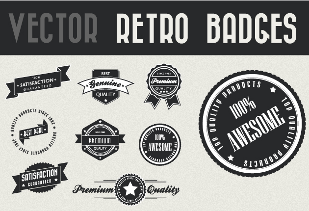 Retro Vintage Vector Badge