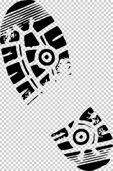 Running Shoe Print Vector