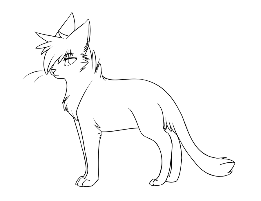 Sillycandy Warrior Cats Line Art