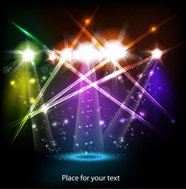Stage Lights Vector