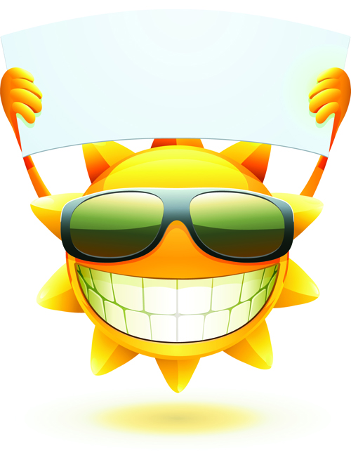 Summer Sun Vector Art Free