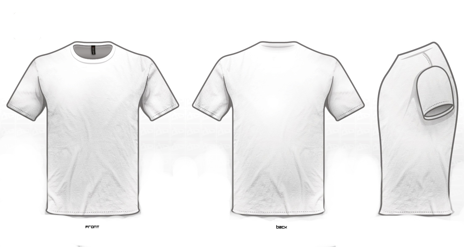 Free Blank Tshirt Templates in Various Designs - Allpicts  Plain white t- shirt, Black and white t shirts, Shirt template