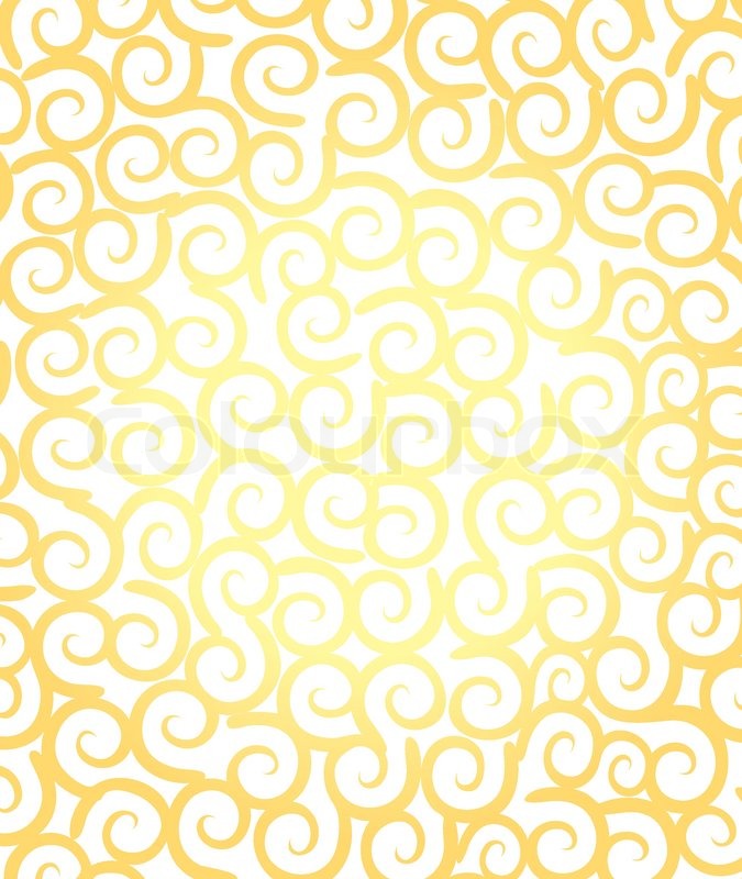Transparent Gold Swirls Vector