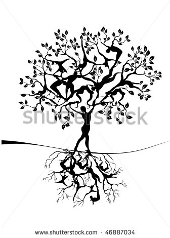 Tree of Life Silhouette Vector