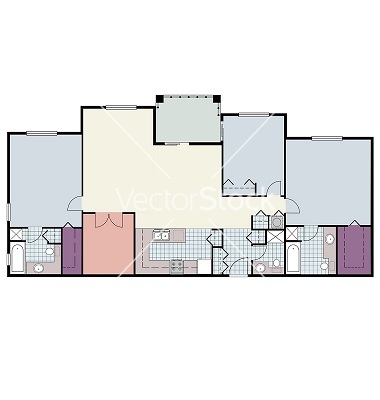 Vector Apartment Floor Plan